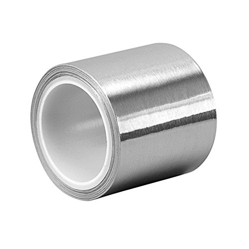3M 1-5-3311 Silver Aluminum Foil Tape - 1 Inches Width x 5 Yards Length Vapor Resistant Rubber Adhesive Foil Tape Roll. Adhesives and Tapes, 1.0 Count - size: 1 Inches Width x 5 Yards Length