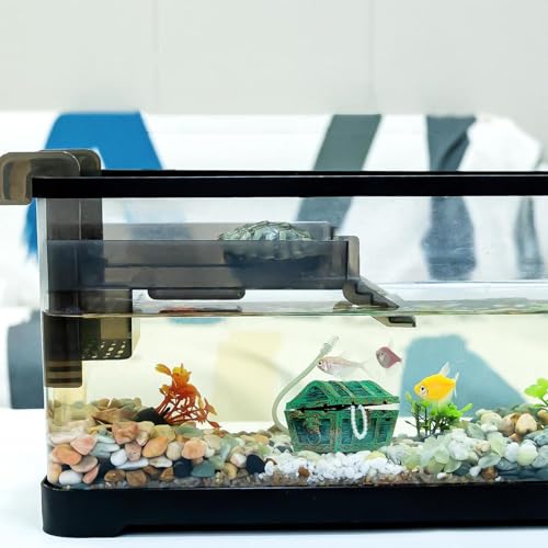 Turtle Dock For Aquarium: Animal Resting Land , Floating Sunbathing Ramp, Water Terrarium Step | Safe Galapagos Frog Salamanders Crabs Turtle Bal