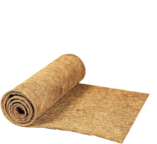 16 x 80 Inch Coconut Fiber Liners for Planter Window Box Flower Basket, Natural Coco Coir Sheet Coco Mats for Animal Pet Pad, Reptile Carpet, Garden Decoration - size: 16*80inch