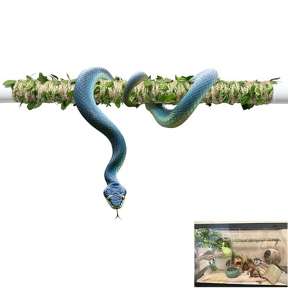 Snake Climbing Stick is Suitable for Ball Python Lizard Tarantula Snake Hermit Crab Leopard Gecko Tree Frog Climber Accessory Terrarium Habitat Decoration (L(26.3inch-43.7inch))