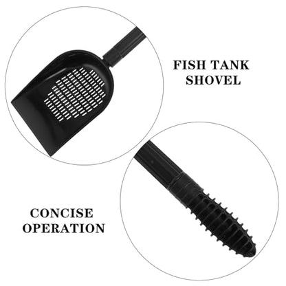 NUOBESTY Detachable Handle Aquarium Gravel Sand Shovel Multifunctional Fish Tank Cleaner for Sand Debris Removal Reach Areas Use for Aquariums Fish Tanks Reptile Habitats