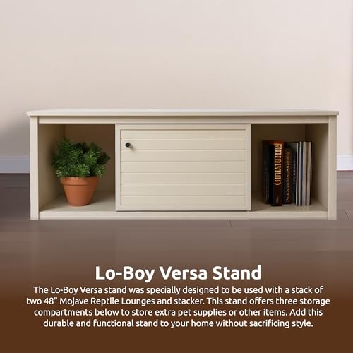 New Age Pet Lo‑Boy Versa Stand for Reptile Terrariums, Low-Profile ECOFLEX Cabinet for Stacked Large, 48" Mojave Reptile Habitats, Maple - color: Maple