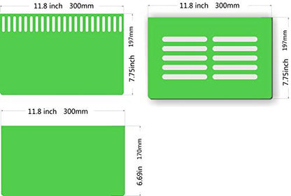 Bubblefin Aquarium Sump Refugium DIY Kit for Protein Skimmer Sump - Chamber dividers (20 Gal-Green) - size: 20-Gallon