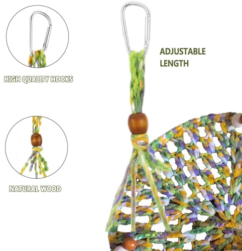 Reptile Hammock Essential for Bearded Dragon, Hanging Bed for Lizard, Gecko, Chameleon, Hamster & Small Pets