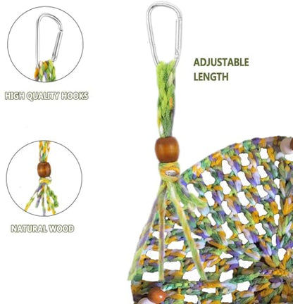 Reptile Hammock Essential for Bearded Dragon, Hanging Bed for Lizard, Gecko, Chameleon, Hamster & Small Pets