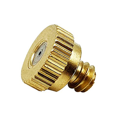 Mister Nozzles Brass For Outdoor Cooling System Low-Pressure Atomizer 22 pcs Orifice 0.016" (0.4 mm) 10-24 UNC - size: 0.4 mm