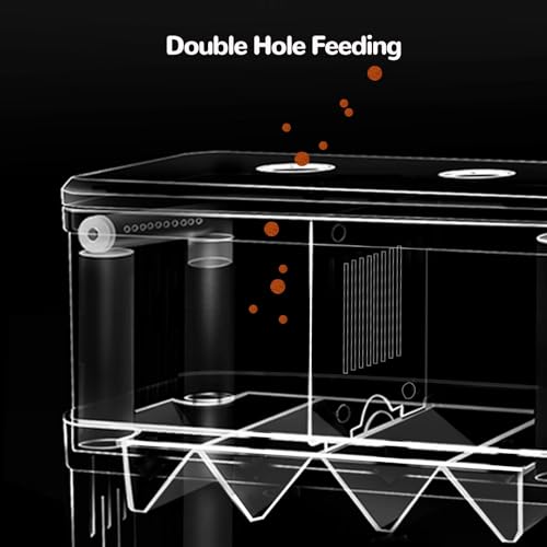 J-star Extra Large Fish Breeder Box for Aquarium Tank, Acrylic Breeding Box for Guppy/Betta/Shrimp/Clownfish, Baby Fish Hatchery & Isolation Tank - size: X-Large