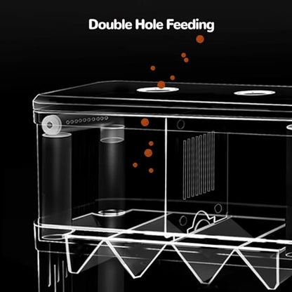 J-star Extra Large Fish Breeder Box for Aquarium Tank, Acrylic Breeding Box for Guppy/Betta/Shrimp/Clownfish, Baby Fish Hatchery & Isolation Tank - size: X-Large
