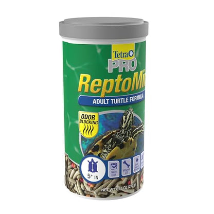 Tetra ReptoMin Pro Sticks Floating Food for Adult Aquatic Turtles, 8.11 oz | For Adult Aquatic Turtles 5" And Up, Good Source of Protein & Vitamin D3 For Healthy Immune System, Odor-Blocking Technology - size: 8.11 Ounce (Pack of 1), style: Adult Turtle