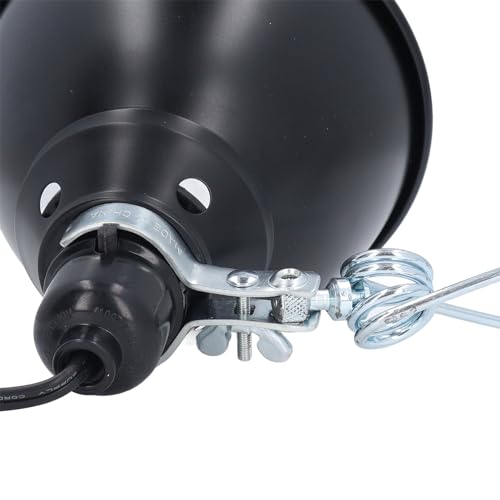 Ejoyous Reptile Light Fixture, Deep Dome Reptile Heat Lamp Fixture with 360 Degree Rotation for E27 UVA UVB Bulb, Ceramic Heat Emitters for Bearded Dragon Snake Chameleon Lizard
