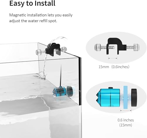 FZONE ATO System for Saltwater Aquarium, Auto Top Off with Dual Optical Sensors for Reef and Freshwater Tanks（Blue) - color: Blue
