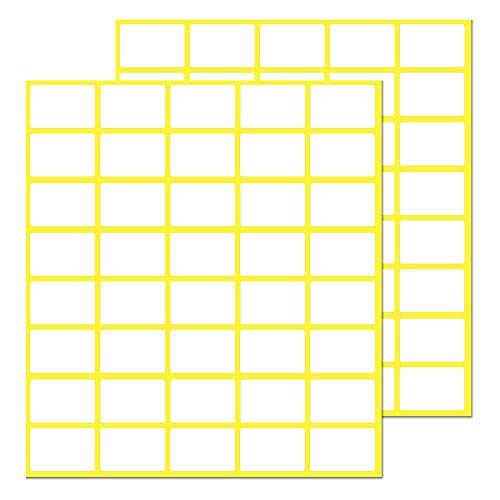1000 Pack, 0.5" x 0.75" - White Labels Stickers for Writing, Price Stickers - size: 0.5" x 0.75" | 1000 Labels