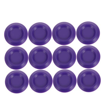 Beavorty 12pcs Plastic Mealworm Feeding Dish Set for Small Animals, Escape Proof and Bowls for Home Use and Transporting Reptiles, Lizards, and Geckos