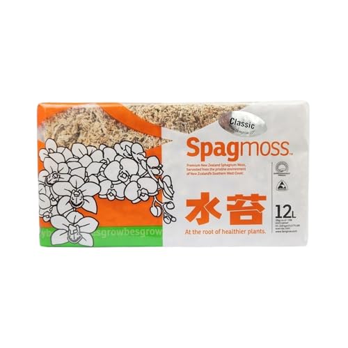 Premium New Zealand Sphagnum Moss, 150g (12L When Hydrated) Classic AA Grade (100mm, 4" Strands) - Harvested in New Zealand's South Island, Dried and Long for Potted Plants, Orchids, Reptiles - style: AA Classic (4" Strands)