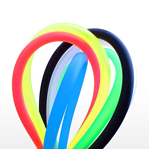 Airline Tubing for Aquarium 16.4 Feet Rubber Fish Tank Air Tubing Standard Colorful Aquarium Hose for Air Pump Black Yellow Green Red Blue (Green) - color: Green