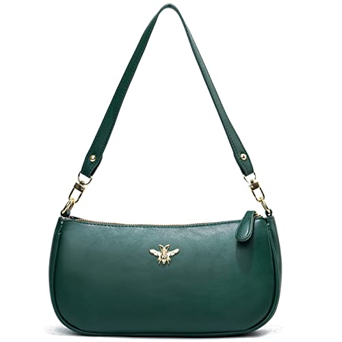 Small Tote Shoulder Bags Purses for Women Retro Classic Crossbody Bags Cute Clutch Purse and Handbag - color: 0-3-green a