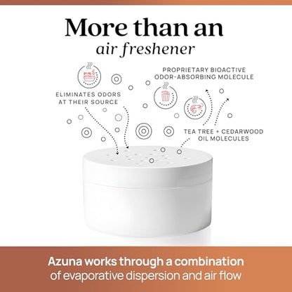 Azuna Pet Odor Eliminator for Strong Odor Gel | Pet Safe | 24oz Refill | Plant Powered | Dog and Cat Room Deodorizer | Pet Safe Air Fresheners for home | Cedarwood | Refill Only | Long Lasting - size: 24 Fl Oz (Pack of 1)