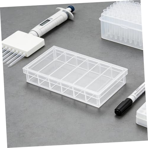 Acrylic Incubation Tray with Lid 6-Compartment 6.6x3.8 Fish Breeding Box for Laboratory Research and Aquarium Fish Egg Hatching