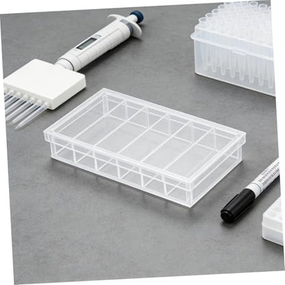 Acrylic Incubation Tray with Lid 6-Compartment 6.6x3.8 Fish Breeding Box for Laboratory Research and Aquarium Fish Egg Hatching