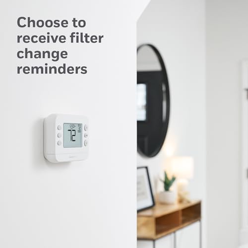 Honeywell Home X2P Programmable Thermostat, White | RTH20B Single-Stage, 1 Heat/1 Cool Compatibility, 5-2 Day Schedule