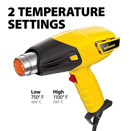 Wagner Spraytech 0503059 FURNO 300 Heat Gun, Dual Temp 750ᵒF & 1100ᵒF Heat Settings, Electric Heat Gun for Paint Removal, Bending PVC, Crafts and More - size: FURNO 300