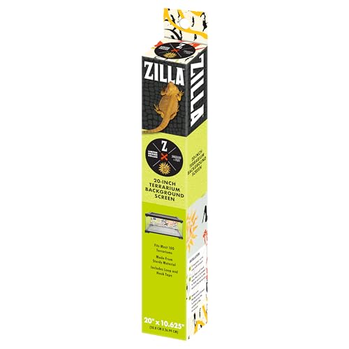 Zilla 24kGoldn Graffiti Print Terrarium Background Screen 20" x 10.625" - size: 20" x 10.625"