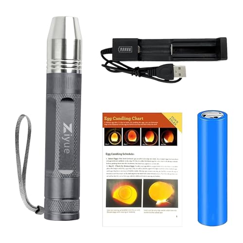 Egg Candler Light Rechargeable USB Eggs Candling Tester | Candling light for chicken eggs, egg checker incubator 5 modes, USB charging, for chicken duck quail dark eggs. - color: Gray