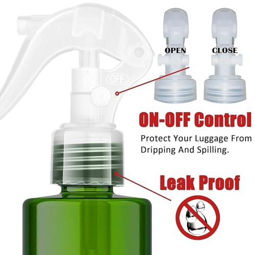 Spray Bottle For Hair - (7oz/2 Pack)-Premium Leak-Proof Travel Bottles - UV Protection Plastic Spray Bottle For Hair - Multi Purpose use Durable （Green） | UV Protection Plastic Spray Bottle For Hair, Cleaning and Plants - Multi Purpose use Durable （Green）
