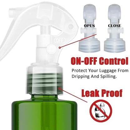 Spray Bottle For Hair - (7oz/2 Pack)-Premium Leak-Proof Travel Bottles - UV Protection Plastic Spray Bottle For Hair - Multi Purpose use Durable （Green） | UV Protection Plastic Spray Bottle For Hair, Cleaning and Plants - Multi Purpose use Durable （Green）