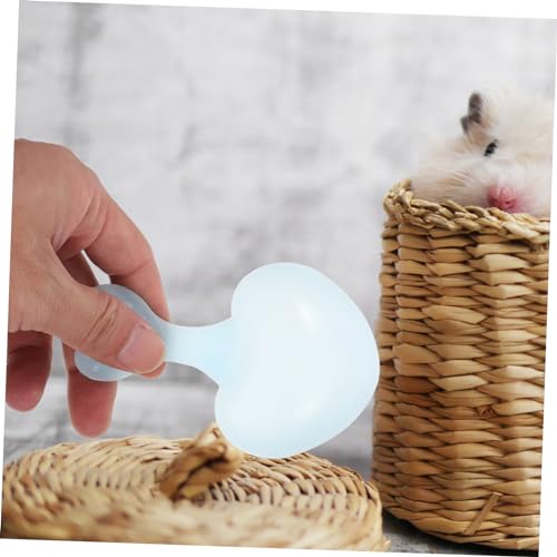 Toddmomy 10Pcs Pet Food Spoon Lightweight Household Scoop for Reptiles Hamsters Animals Easy to Carry Durable Material Present for Pet Owners