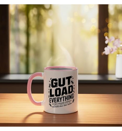 Veiled Chameleon Keeper Gut Loading Feeder Insects Insect Ceramic Mug, Pink/White - color: Pink/White