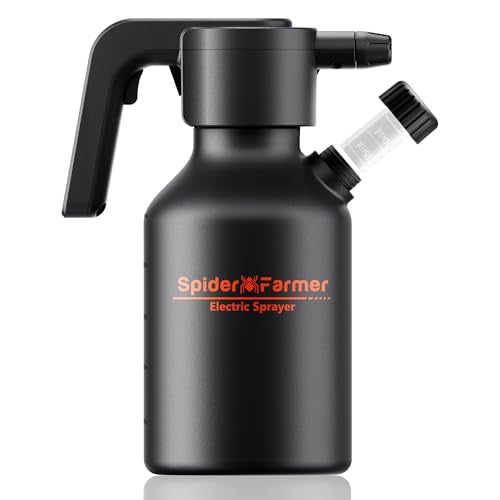 Spider Farmer 70oz Battery Powered Sprayer, 0.5 Gal Electric Spray Bottle | Type-C Rechargeable, 2500mAh Battery Automatic Plant Mister with Adjustable Nozzle & Measuring Cup for Continuous Misting