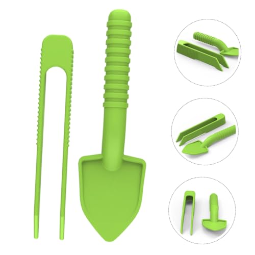 VICASKY 5set Reptile Cleaning Tools Poop Scooper and Feeding Tweezers for Terrarium Care of Turtles Lizards Snakes and Small Pets