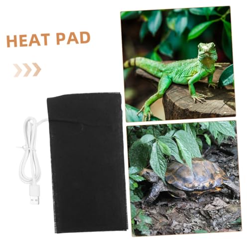 YARNOW 2Pcs USB Reptile Heat Pads Electric Heated Mat for Small Animals Gentle Skin Friendly Heating Pads for Terrarium Use for Snakes Lizards and Other Pets