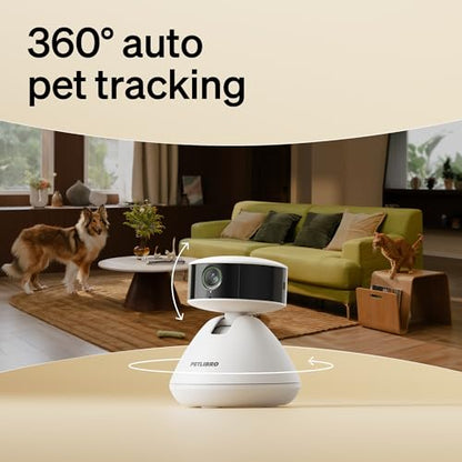 PETLIBRO AI Dog Camera Pet Camera Indoor with Phone App [Multi-Pet Recognition, Daily Activity Analysis & Smart Summaries] Cat Cam 360° View, 1080P Dog Cam Night Vision, 2-Way Audio Home Camera WiFi - color: White, size: with 7-Day AI Trial
