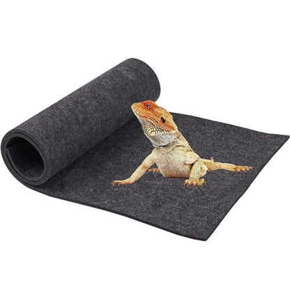 Balck Terrarium Mat Bedding for Your Reptiles Pet ' s Habitat Substrate Supplies Soft Mat Liner Perfect for Reptiles Carpet for - size: 100x50cm