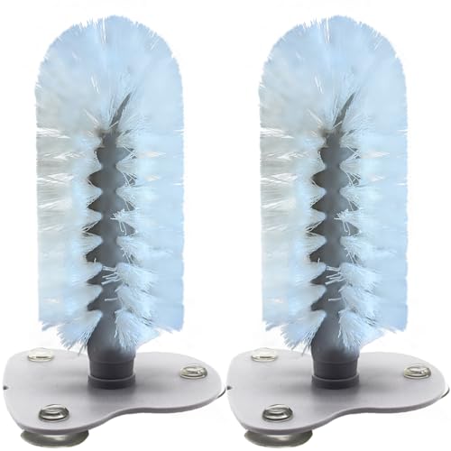 DoubleWood Turtle Brush with Suction Cup for Tank, 2 Pcs Turtle Toys for Aquatic Tank, Turtle Tank Accessories, Turtle Scratcher for Tank Aquatic Turtle Toys (2 PCS)