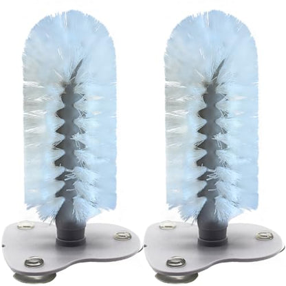 DoubleWood Turtle Brush with Suction Cup for Tank, 2 Pcs Turtle Toys for Aquatic Tank, Turtle Tank Accessories, Turtle Scratcher for Tank Aquatic Turtle Toys (2 PCS)