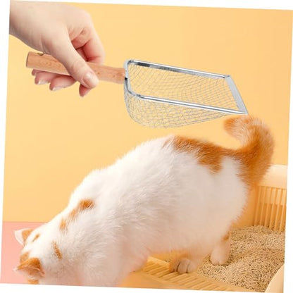 BESPORTBLE Reptile Litter Scoop Ergonomic Handle Cat Poop Scooper for Easy Cleanup of Cat Litter and Animal Waste Mesh