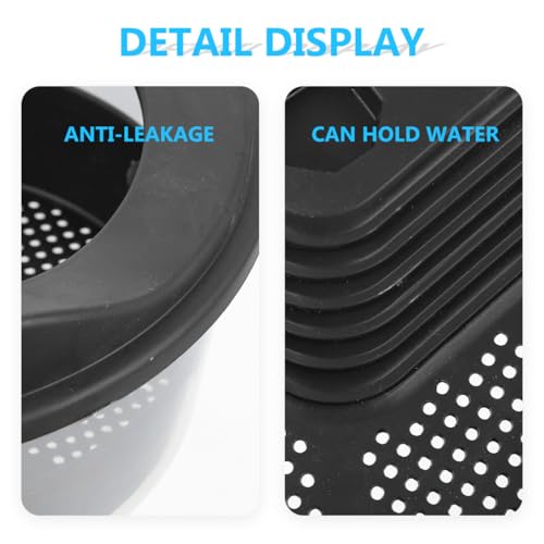 Happyyami 1pc Plastic Turtle Feeding Box Reptile Tank Basking Platform Drainage System for Aquatic Tortoise Habitat and Pet Environment