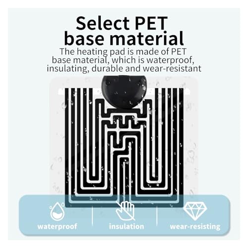 1pcs AC200~240V 5-20W Reptiles Heating Mat Climbing Pet Warm Pads Adjustable With Temperature Controller(5W 14X15cm) - size: 5W 14X15cm