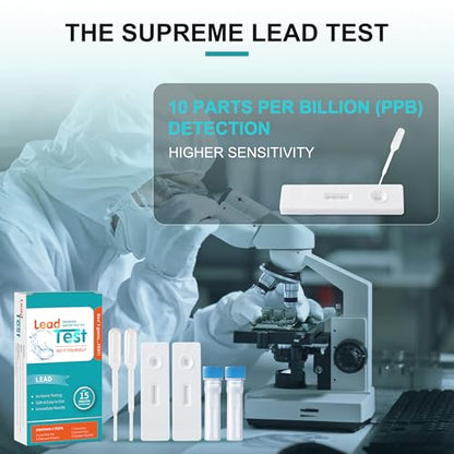 AAwipes Lead in Drinking Water Test Kit – 15-Minute Fast DIY Testing for City Tap & Well Water | High Sensitivity Detects | Easy Home Use | Reliable Results (1)