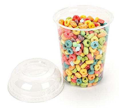 Golden Apple, 32oz. Ultra Clear Recycled PET Plastic Round Deli Container and Dome Lid Combo - 15sets - size: 32oz & Dome lids