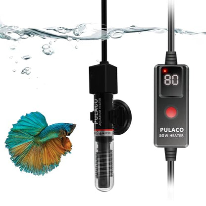 50 Watt Small Aquarium Betta Heater for 1-10 Gallon Tank