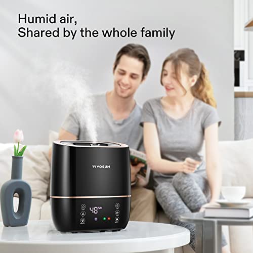 VIVOSUN 2-in-1 Warm and Cool Mist Humidifier, 5L Indoor Ultrasonic Air Humidifier with Essential Oil Tray for Bedrooms, Plants, Offices and Babies - style: 5L 2-in-1 Cool & Warm Mist Humidifier