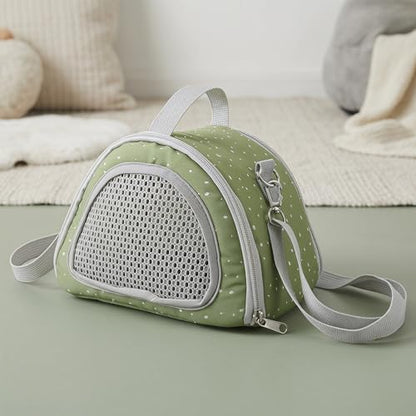 2pcs Small Pets Carrier Bag for Hamster, Gerbil, Sugar Glider Portable Lightweight Animal Travel Carrier with Breathable Mesh Window, Polyester Oxford Cloth, All-Weather Outdoor