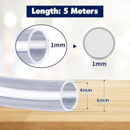 3/16" Aquariums Airline Tubing Standard Aquarium Tubing for Fish Tank Flexible Air Hose Pure Hose Aquarium Garden Terrarium Pond (85 feet) - size: 85 feet