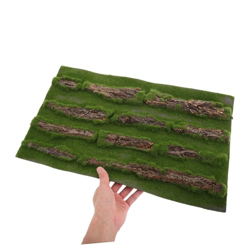 Mikikit Multifunctional Reptile Tank Carpet Realistic Grass Rug for Turtle Basking Pad Aquarium Grass Mat Outdoor Rug