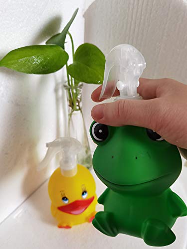 Cute Plastic Spray Bottle Duck Frog Cartoon Animal Garden Spray Bottle, Cleaning Liquid Spray Bottle, Empty Spray Bottles for Flowers Plants Gardens, Cleaning Houses and Cars (Duck) - color: duck