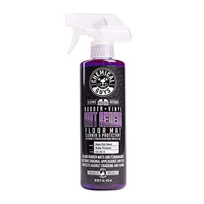 Chemical Guys, Mat Renew Rubber & Vinyl Mat Cleaner & Protectant, 16 oz | Cleans and revives rubber mats, liners and running boards, restoring a factory look with a protective finish - size: 16 Fl Oz (Pack of 1)